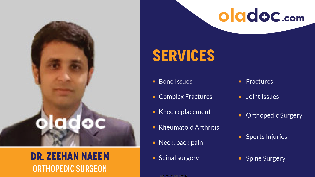 Services provided by Dr.Zeehan Naeem